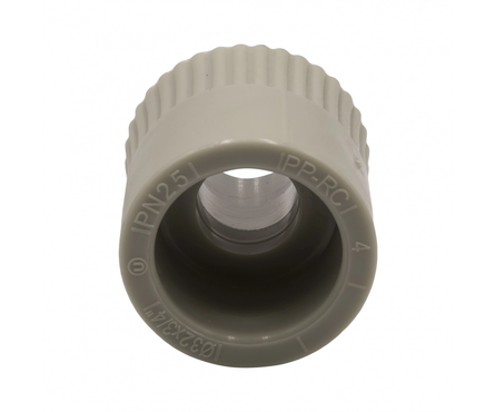 Муфта комбинированная EVER PLAST PPR, наружная, 32 х 3/4, серая Фотография_3