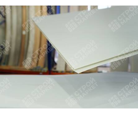 Панель ПВХ Белая матовая 250x2700x7.5 мм (0.675 м²) Фотография_4