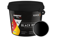 Краска интерьерная черная глубокоматовая FARBITEX Profi BlackDesign 2.5 л