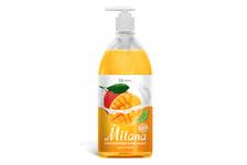 Жидкое крем-мыло с дозатором Milana манго и лайм GRASS 1 л