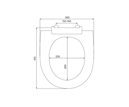 Сиденье для унитаза полипропилен белое 010 MILARDO Фотография_4