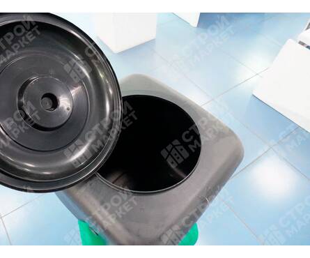 Бак для душа Альтернатива М3271, квадратный, черный, 100 л Фотография_2