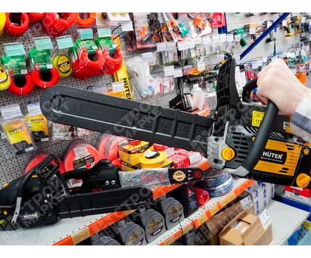 Бензопила цепная Huter BS-45, 2.3 кВт/3.1 л.с., шина 18/45 см, 72 звена Фотография_8