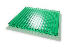 Сотовый поликарбонат CARBOGLASS Кристалл 4 мм, зеленый, 12 x 2,1 м
