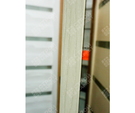 Дверь межкомнатная Лайт Шале Снежный 7/11 со стеклом 800х2005 мм Фотография_3