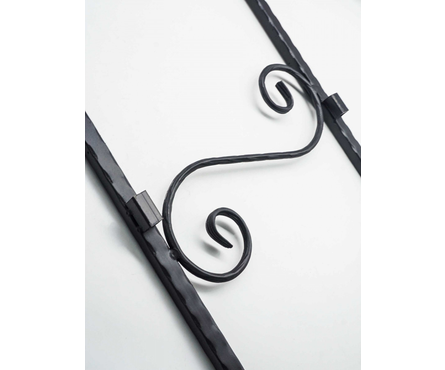 Мангал кованый с декором и подставкой разборной 750х350х700 мм Малый Фотография_3