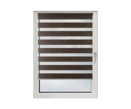 Штора рулонная PRAKTO Day&Night, эбен, 80х160 см Фотография_3