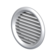 Решетка ПВХ вентиляционная вытяжная круглая с фланцем d 125 мм белая ЭВЕНТ Фотография_0