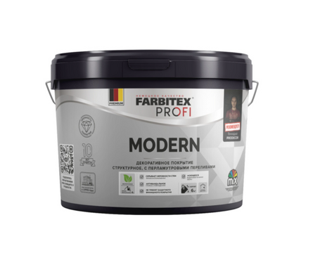 Покрытие декоративное структурное перламутровое FARBITEX Profi Modern 2.5 л Фотография_0