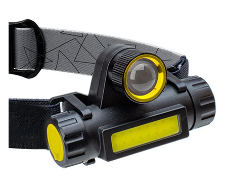 Фонарь налобный аккум. светодиодный с зумом LED ХРЕ 3 Вт СОВ литий 1200 mAh KocH103WLith КОСМОС Фотография_2