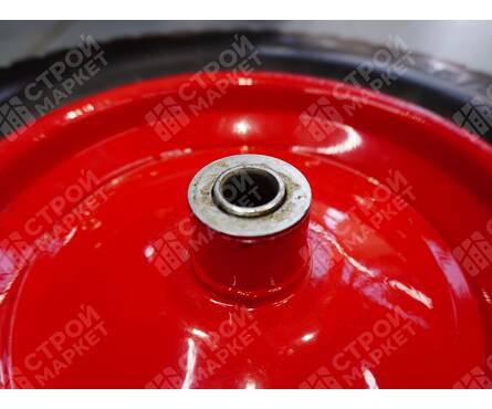 Колесо для одноколесной тачки камерное с подшипником 16мм обод метал 3.25/3.00-8 Фотография_3