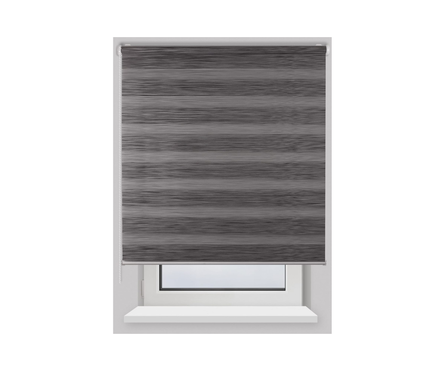 Штора рулонная PRAKTO Day&Night, графит, 80х160 см Фотография_4