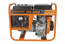 Генератор дизельный 3.6 кВт 220В бак 12.5 л ручной стартер PPG- 5000D CARVER