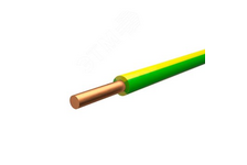 Провод ПуВнг 1х6 желто-зеленый моножильный ГОСТ