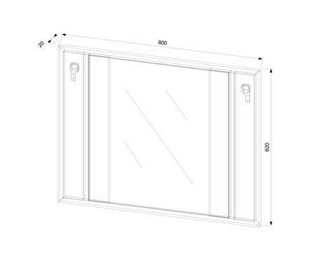 Зеркало EVA GOLD Ирвин 80 Фотография_2