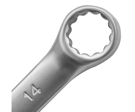 Ключ комбинированный Matrix, матовый хром, CrV, 14 мм Фотография_2