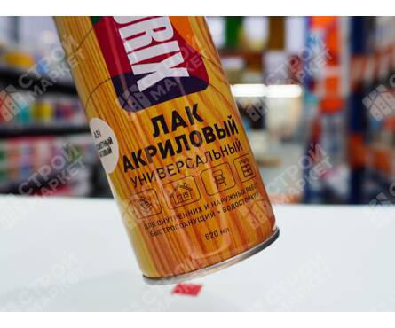 Аэрозольный лак DECORIX бесцветный, матовый (520 мл) Фотография_4