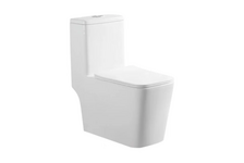 Унитаз-монолит SM9616 безободковый тонкое сиденье ДП (с гофрой и подводкой) EVA GOLD