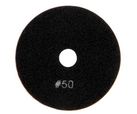 Круг алмазный гибкий шлифовальный 100 мм P 50 черепашка (с водой) BOHRER Фотография_2