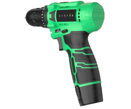 Дрель-шуруповерт 12В 1шт Li-ion акк. 1,5Ач, 24Нм, 0-850об/мин, 1 скорость Green Li Plus ZITREK Фотография_3