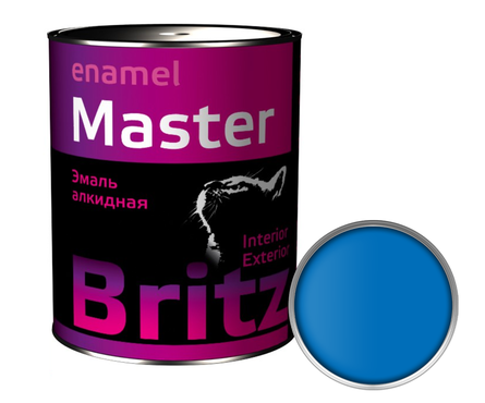 Эмаль ПФ-115 Britz Мастер, синяя, литография, 2.7 кг Фотография_0