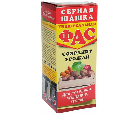 Шашка серная для обработки погребов квадратная Фас универсальная 300 г Фотография_0