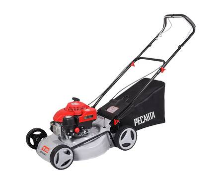 Газонокосилка бензиновая самоходная 5 л.с. 46 см, вес 29 кг, травосборник 60 л КР-5.0 БТ РЕСАНТА Фотография_1