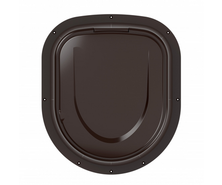 Туалет дачный пластиковый коричневый М1295 Фотография_3