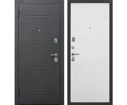Дверь входная Ferroni 7.5 см Гарда Муар Белый ясень, правая, 860х2050 мм Фотография_0