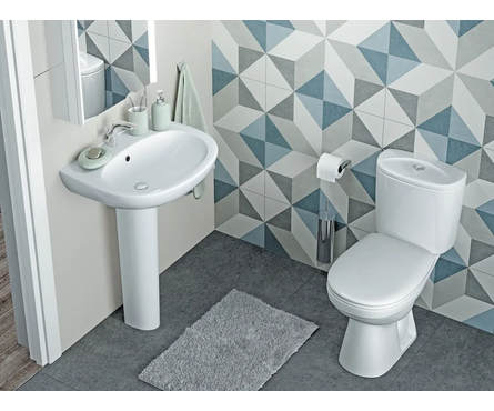 Умывальник с постаментом Анимо-60 1 отв. САНТЕК Фотография_1