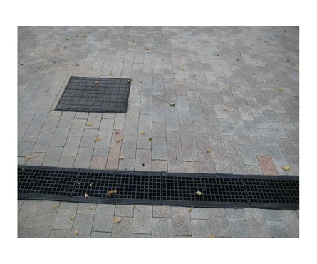 Решетка для лотка водоприемного пластиковая ячеистая кл. А15 РВ-500x136x15 мм AQUASTOK Фотография_3