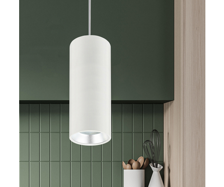 Светильник подвесной GX53 PL12 SL/WH; белый+серебро ЭРА Фотография_7