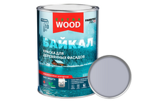 Краска для дерева матовая акриловая ВД WOOD Extra Байкал Полярная (серая) 0.75 л 