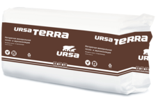 Минеральная вата URSA TERRA 37 PN, 100х610х1250 мм (1уп/7.62 м²/0.762 м³)
