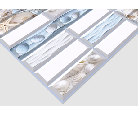 Панель ПВХ Плитка Галька 0.4 мм, 957х477 мм (0.4564 м²)  Фотография_1