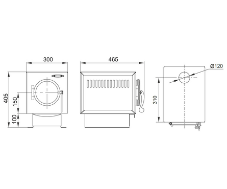 Печь отопительная 2016 Золушка (02600) Фотография_2