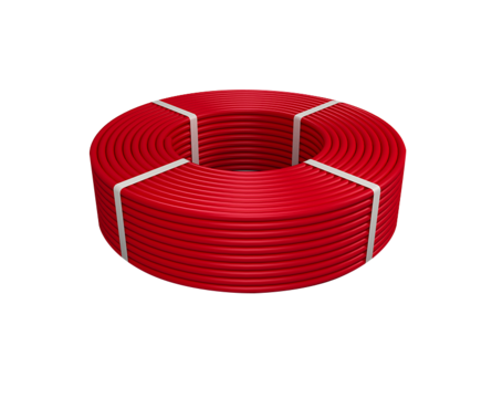 Труба сшитый полиэтилен PEX-b d16x2.0 (Красная) (упаковка 200м)  Фотография_0