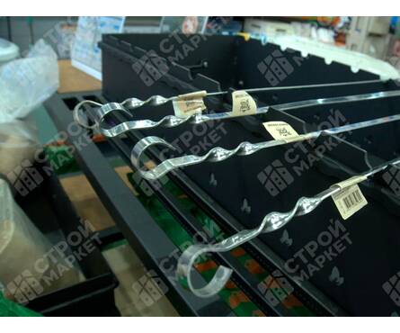 Шампур плоский 620х10х1.5 мм нержавеющая сталь Фотография_2