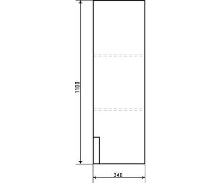 Полуколонна подвесная Кельн-35 дуб темный Фотография_9