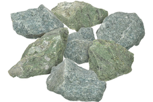 Камень Банные штучки Хакасский жадеит, колотый, средняя фракция (70-140 мм), в коробке 10 кг 