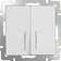 Выключатель В Рамку Двухклавишный С Подсветкой  Белый Проходной IP20 10А 250В Универс Werkel Фотография_0