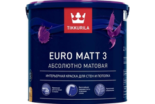 Краска EURO MATT-3 ТИККУРИЛА интерьерная 2.7 л