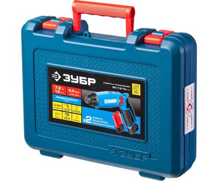 Отвертка аккумуляторная ЗУБР Профессионал трансформер, в кейсе Фотография_7