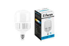 Лампа светодиодная Feron, 40 Вт, Е27 с переходником на Е40, 6400К, дневной свет 