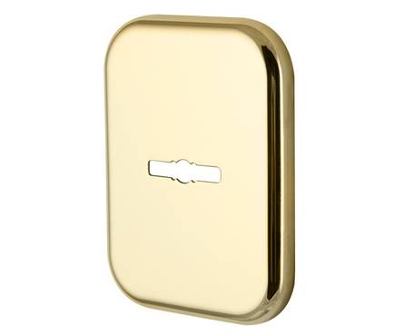 Декоративная квадратная накладка на сувальдный замок PS-DEC SQ (ATC Protector 1) GP-2 золото Фотография_0