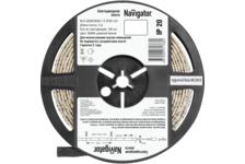 Лента светодиодная Navigator LED^30/м, 5м, 7.2Вт/м, 12В, дневной