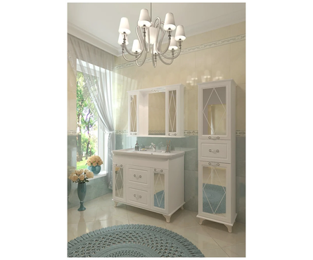 Тумба для ванной EvaGold «Виктория-105» с умывальником «Дуглас-105» Фотография_2