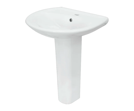 Умывальник с постаментом Аттика-55 с отв. Sanita Фотография_1