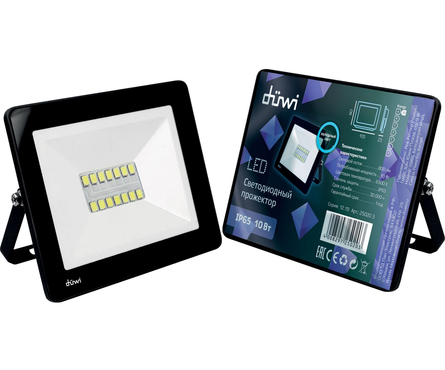 Прожектор светодиодный LED, 10 Вт, 800 Лм, 6500 К, IP65 Фотография_1