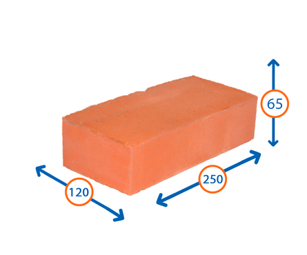 Кирпич фундаментный полнотелый М125 250х120х65 мм (600 шт/под) Фотография_1